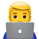 Man technologist emoji